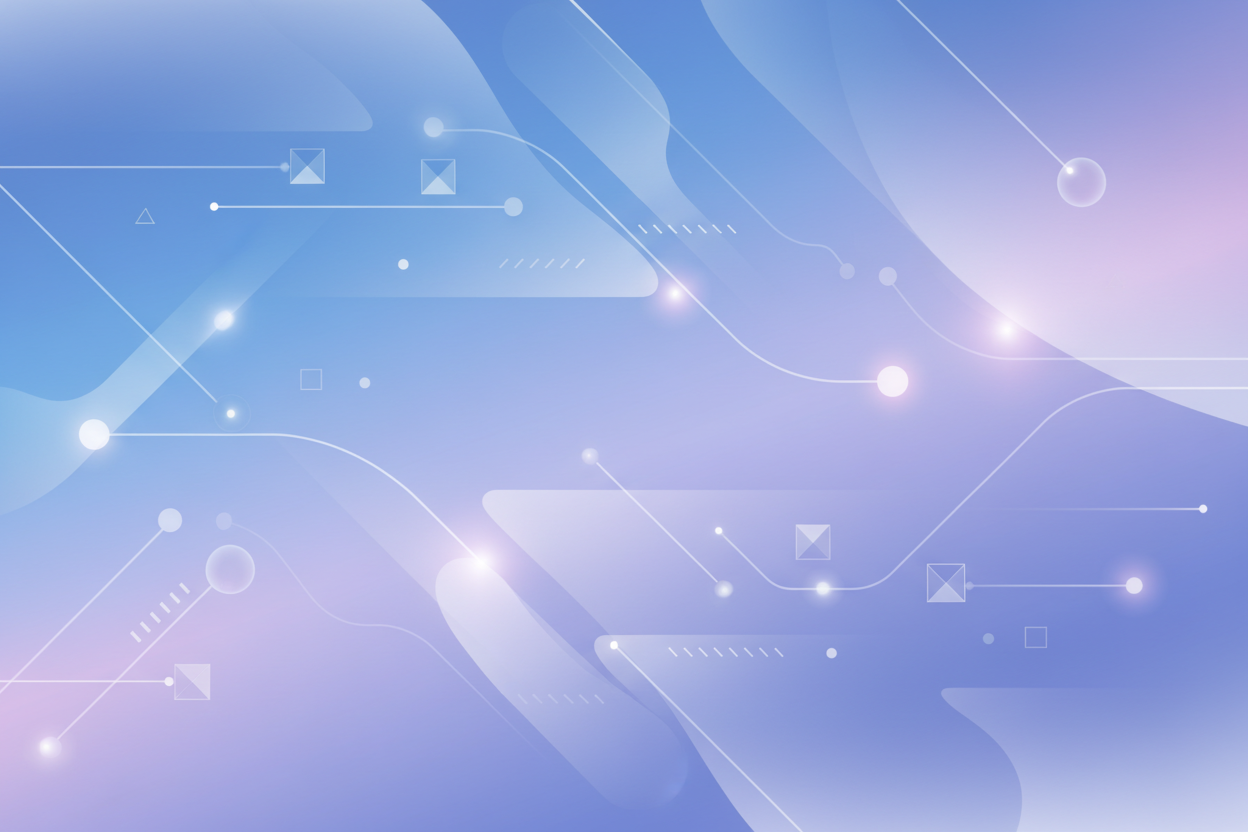 A premium and trustworthy Shopify operation background, clean digital gradients, soft futuristic lighting, abstract workflow shapes, organized process atmosphere, calm and professional mood, minimal tech-inspired design, no text, no typography, no letters.
